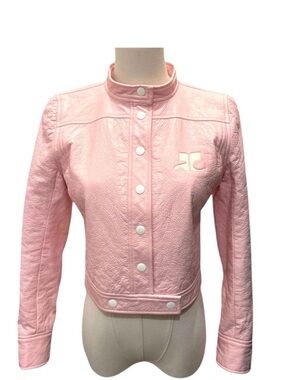 Vintage COURREGES Pink Vinyl Jacket
